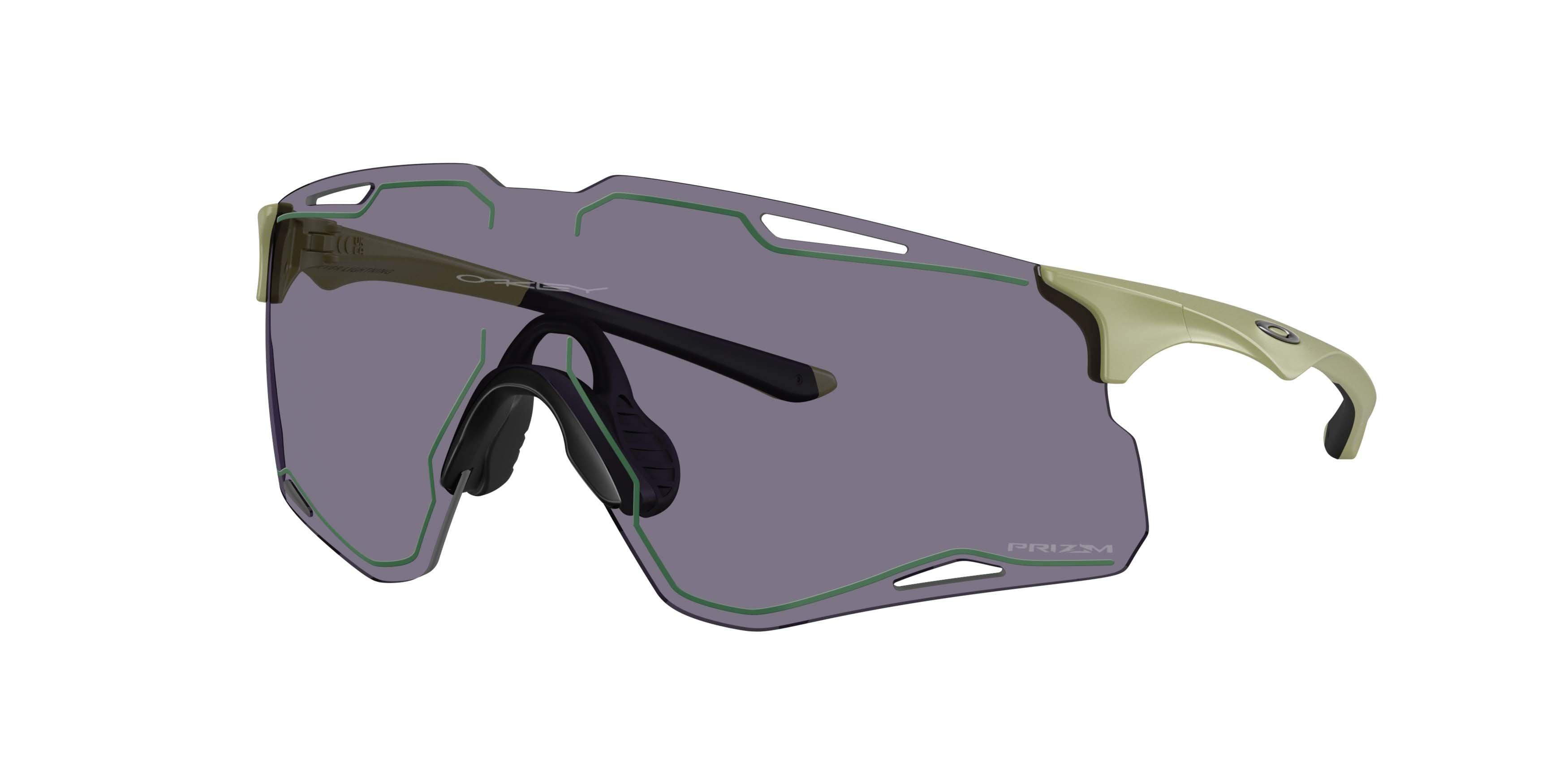 Oakley CYBR Lightning Prizm Grey Sunglasses - Polished Fern - GREEN
